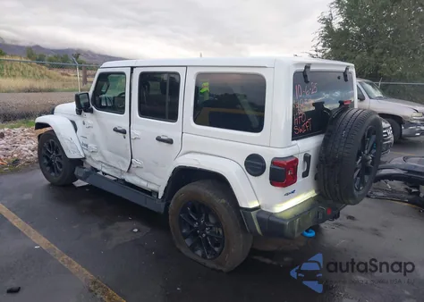 2022 Jeep Wrangler 4Xe Unlimited Sahara 4X4 из США, поврежденный, VIN 1C4JJXP67NW274854